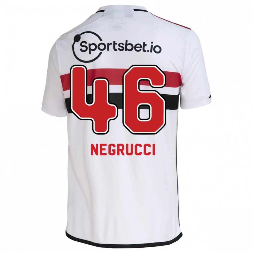 Kinder Felipe Negrucci #46 Weiß Heimtrikot Trikot 2023/24 T-Shirt Österreich
