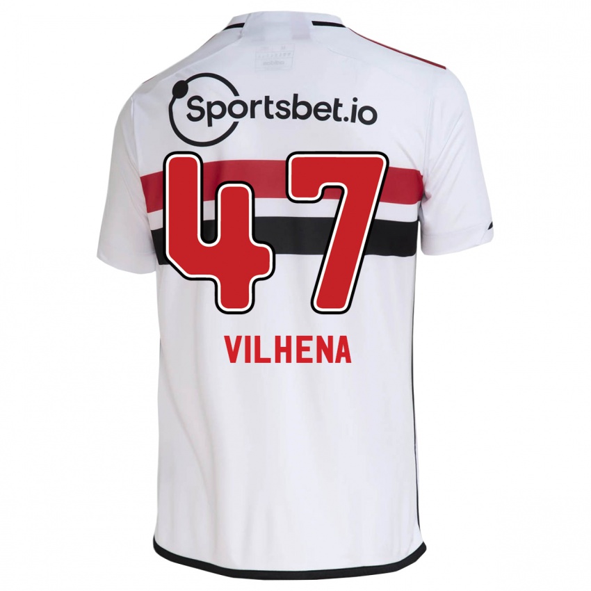 Kinder Pedro Vilhena #47 Weiß Heimtrikot Trikot 2023/24 T-Shirt Österreich