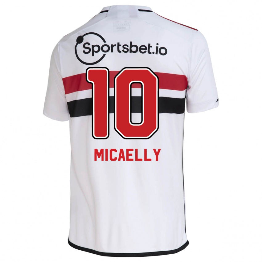Kinder Micaelly #10 Weiß Heimtrikot Trikot 2023/24 T-Shirt Österreich