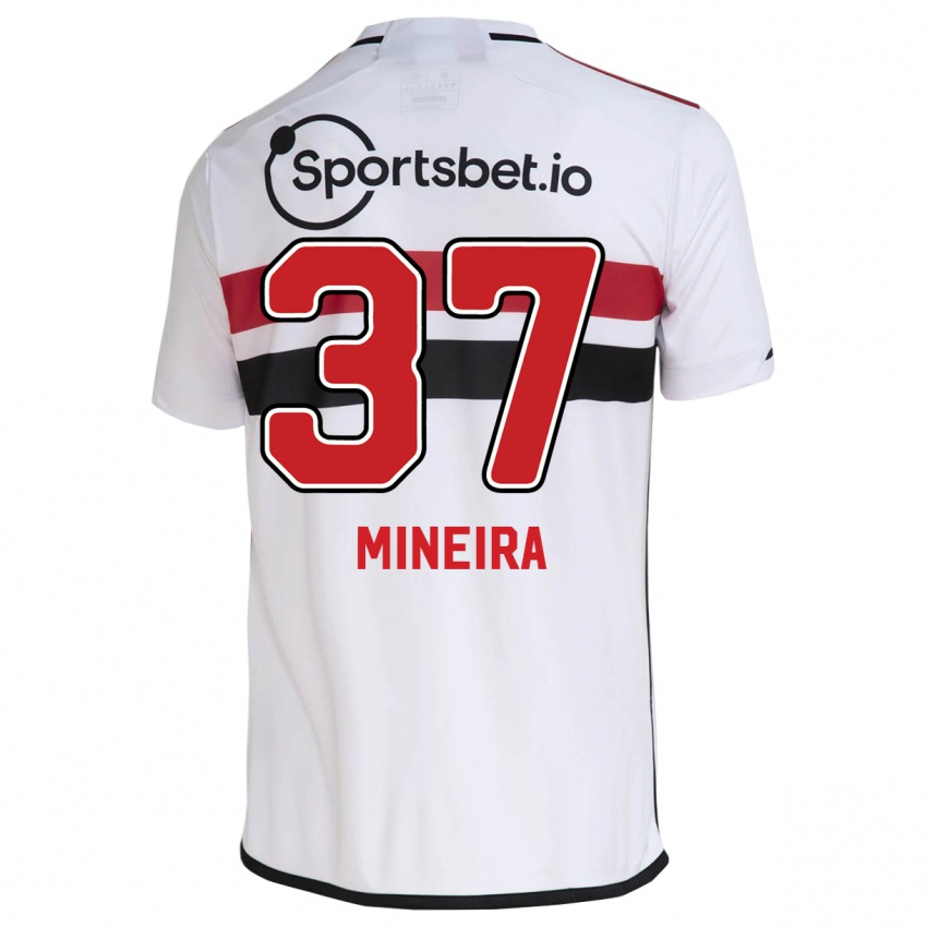 Kinder Rafa Mineira #37 Weiß Heimtrikot Trikot 2023/24 T-Shirt Österreich