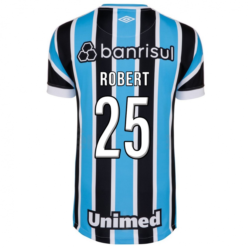 Kinder Jhonata Robert #25 Blau Heimtrikot Trikot 2023/24 T-Shirt Österreich