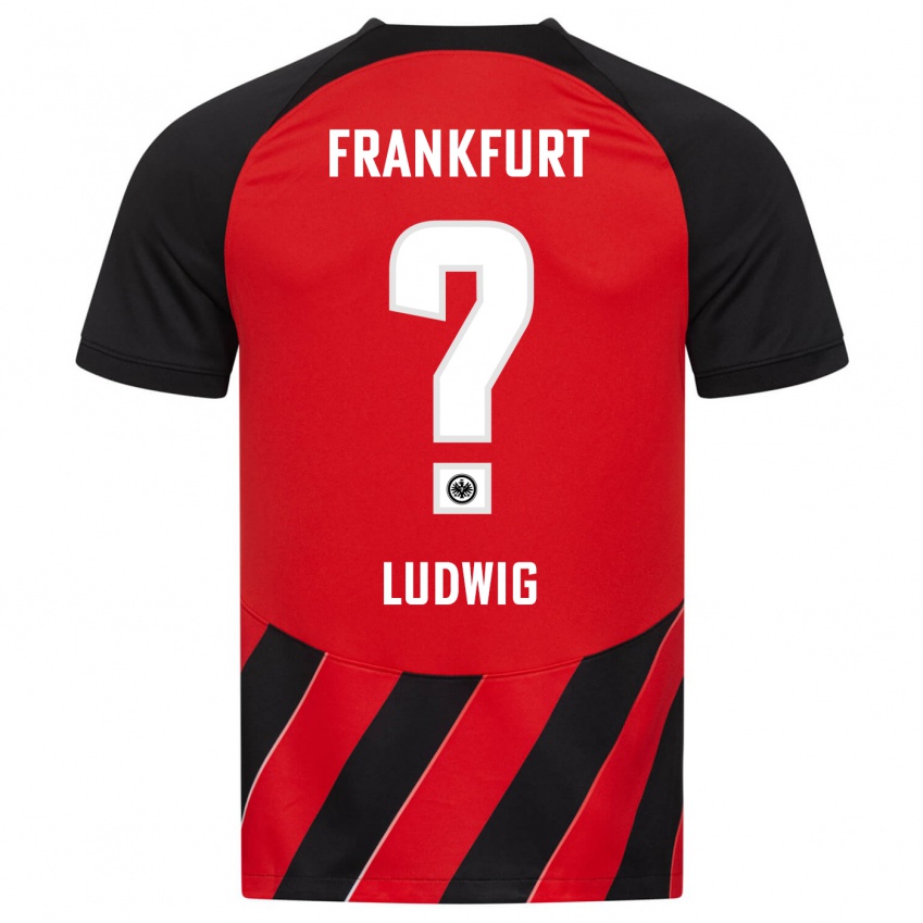 Kinder Finn Ludwig #0 Rot Schwarz Heimtrikot Trikot 2023/24 T-Shirt Österreich