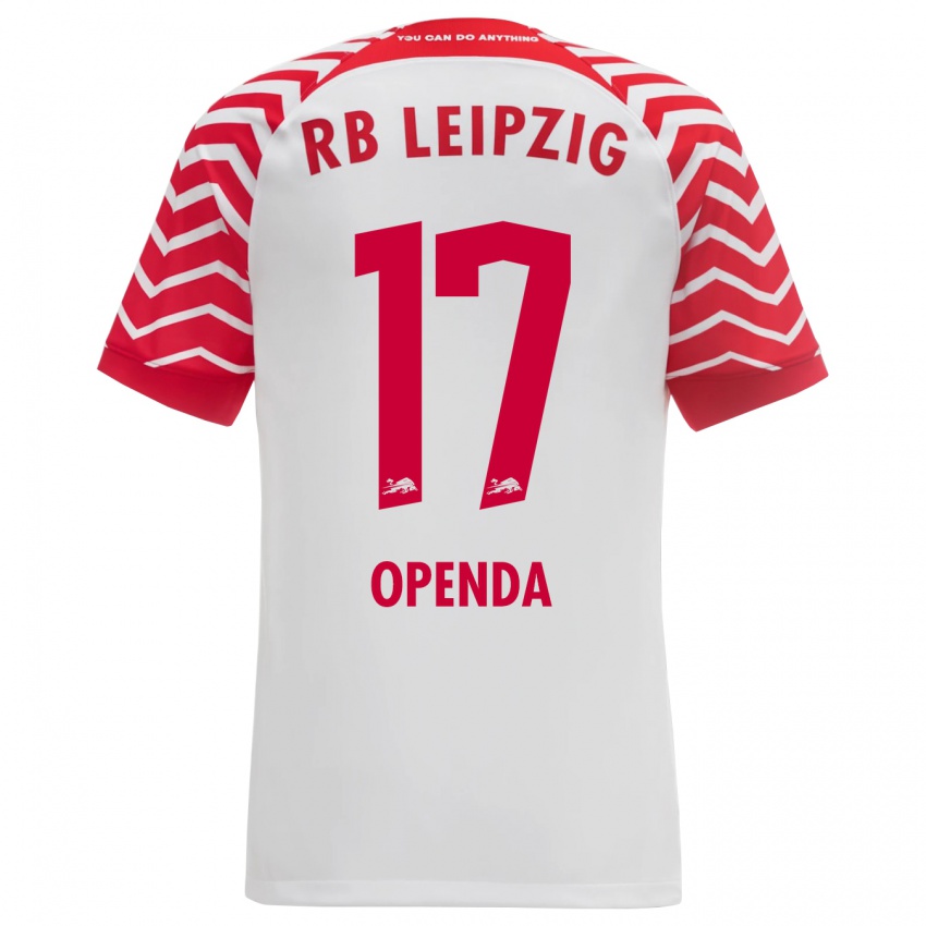 Kinder Loïs Openda #17 Weiß Heimtrikot Trikot 2023/24 T-Shirt Österreich