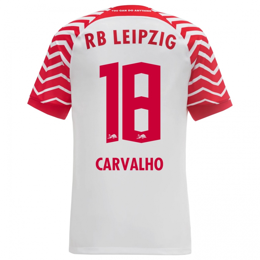 Kinder Fabio Carvalho #18 Weiß Heimtrikot Trikot 2023/24 T-Shirt Österreich