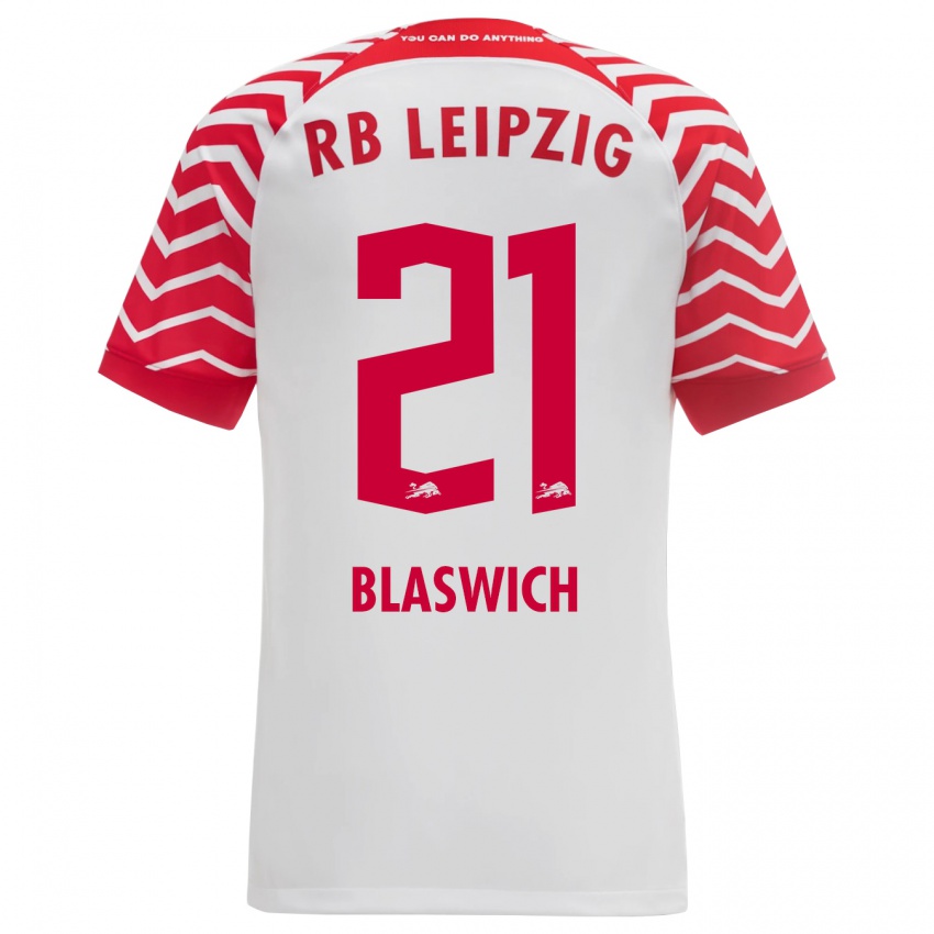 Kinder Janis Blaswich #21 Weiß Heimtrikot Trikot 2023/24 T-Shirt Österreich