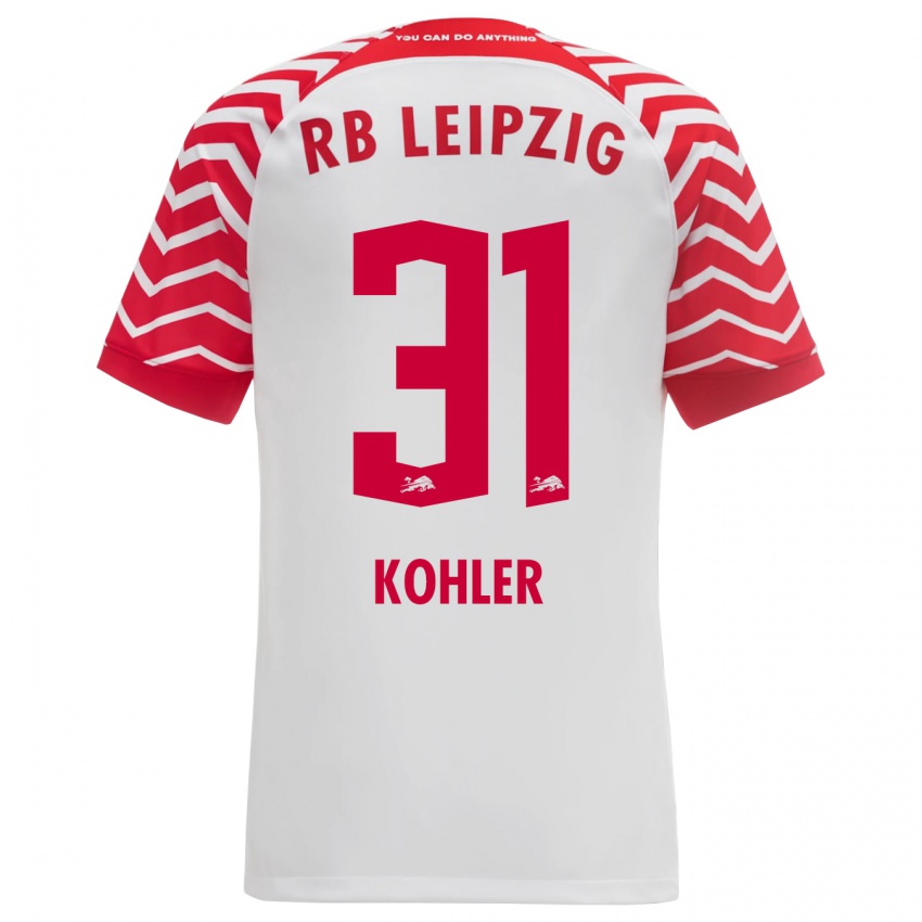 Kinder Tim Köhler #31 Weiß Heimtrikot Trikot 2023/24 T-Shirt Österreich