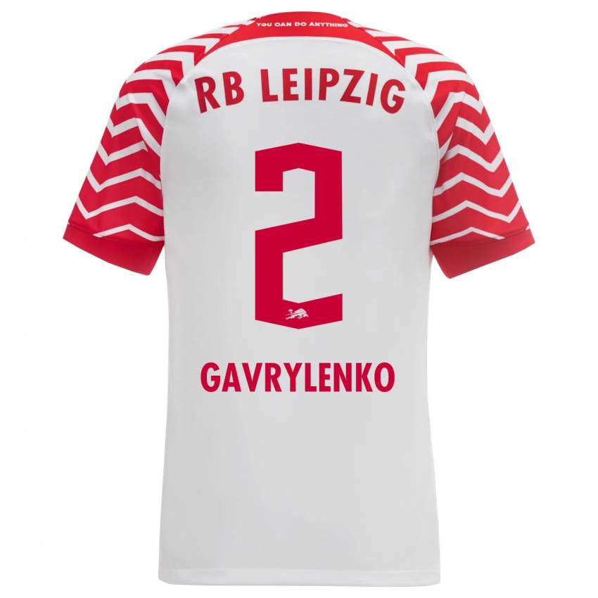 Kinder Oleksandr Gavrylenko #2 Weiß Heimtrikot Trikot 2023/24 T-Shirt Österreich