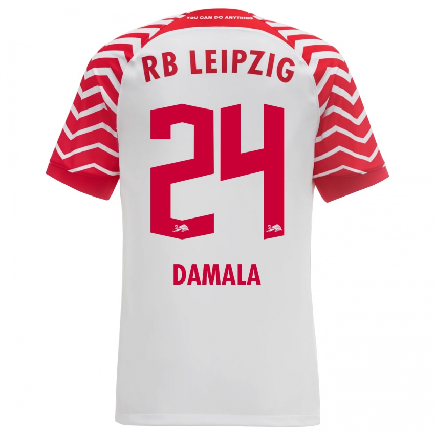 Kinder Bilal Damala #24 Weiß Heimtrikot Trikot 2023/24 T-Shirt Österreich