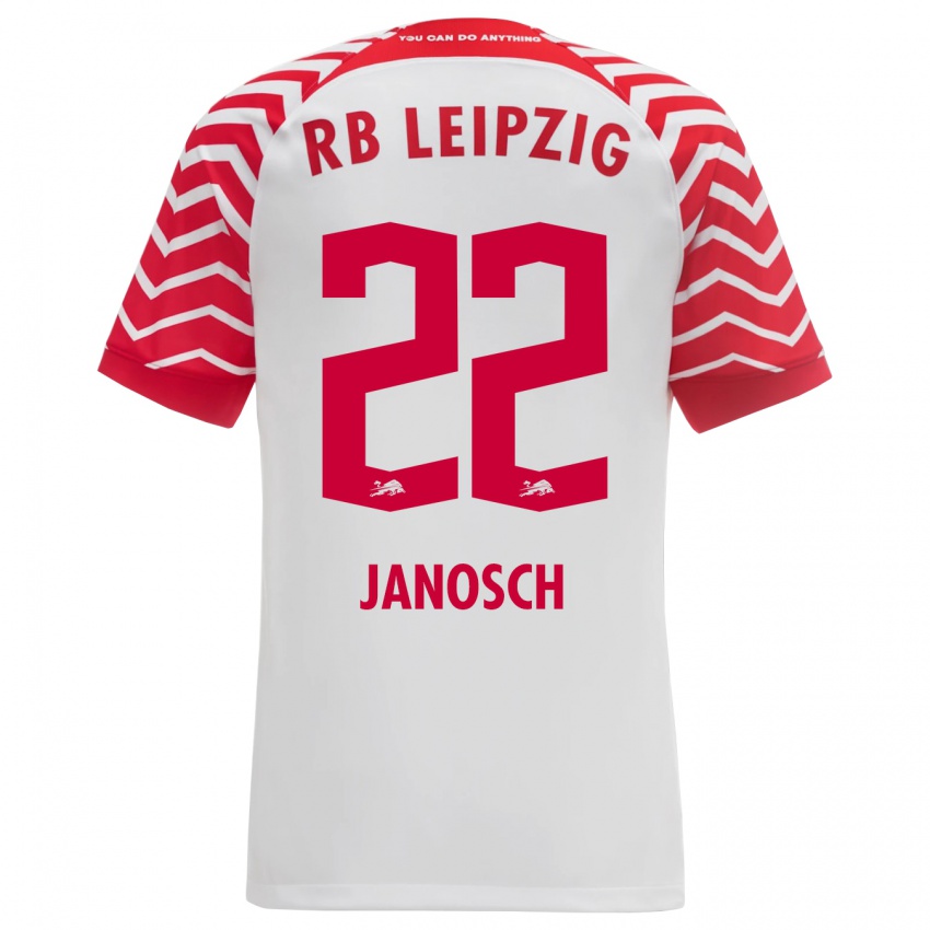 Kinder Luca Janosch #22 Weiß Heimtrikot Trikot 2023/24 T-Shirt Österreich