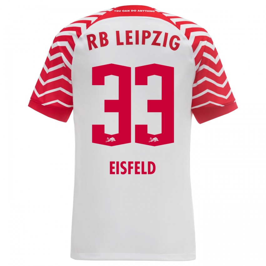 Kinder Tom Eisfeld #33 Weiß Heimtrikot Trikot 2023/24 T-Shirt Österreich