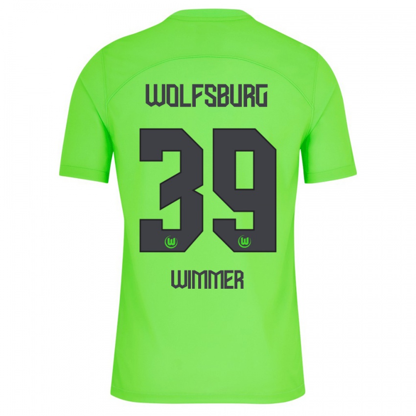 Kinder Patrick Wimmer #39 Grün Heimtrikot Trikot 2023/24 T-Shirt Österreich