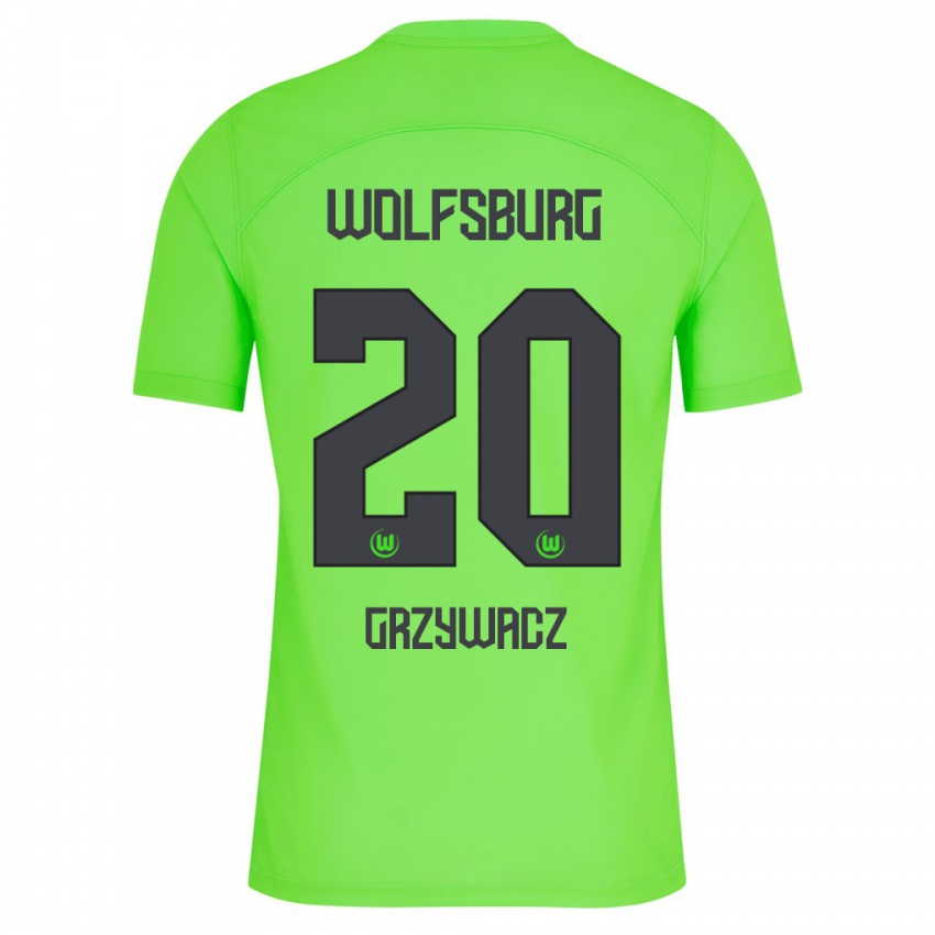 Kinder Eryk Grzywacz #20 Grün Heimtrikot Trikot 2023/24 T-Shirt Österreich