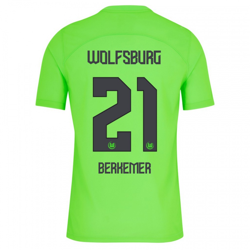 Kinder Melvin Berkemer #21 Grün Heimtrikot Trikot 2023/24 T-Shirt Österreich