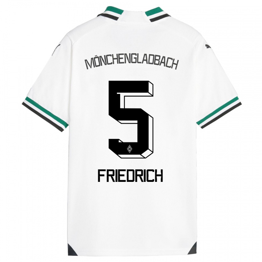 Kinder Marvin Friedrich #5 Weiß Grün Heimtrikot Trikot 2023/24 T-Shirt Österreich