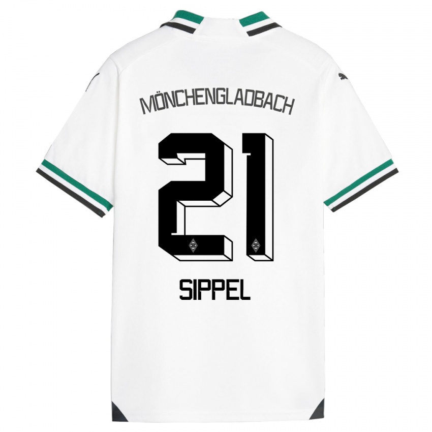 Kinder Tobias Sippel #21 Weiß Grün Heimtrikot Trikot 2023/24 T-Shirt Österreich