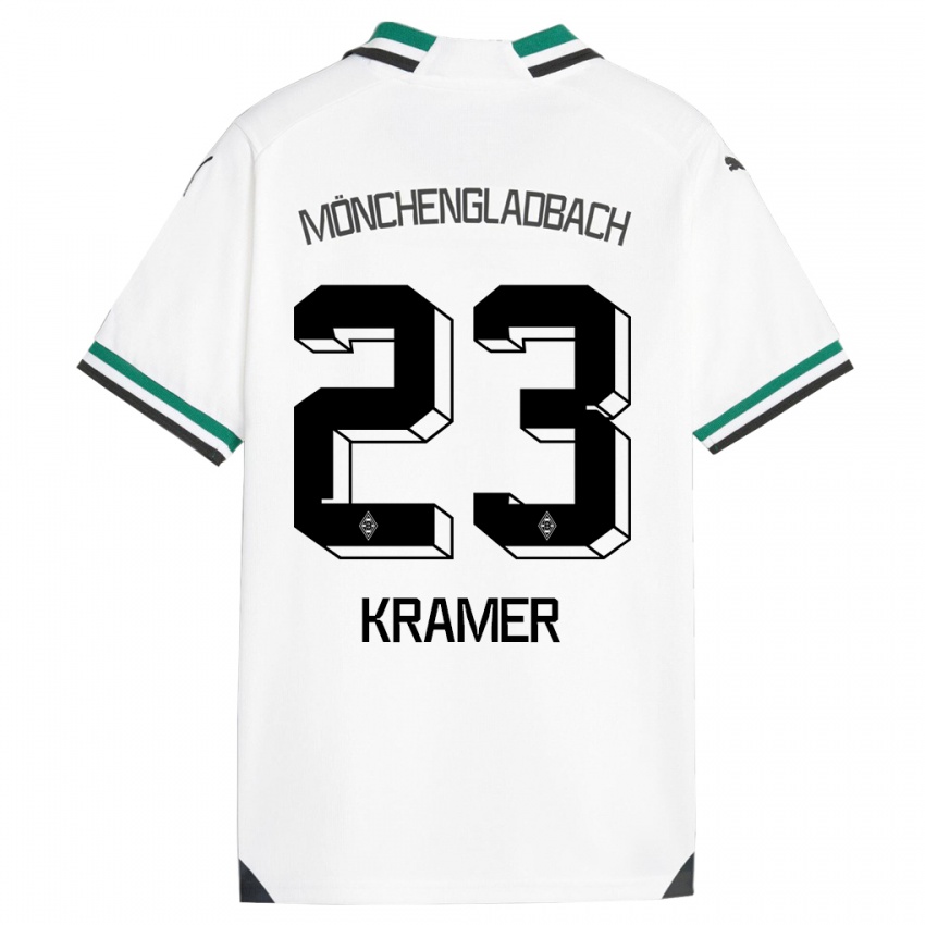 Kinder Christoph Kramer #23 Weiß Grün Heimtrikot Trikot 2023/24 T-Shirt Österreich