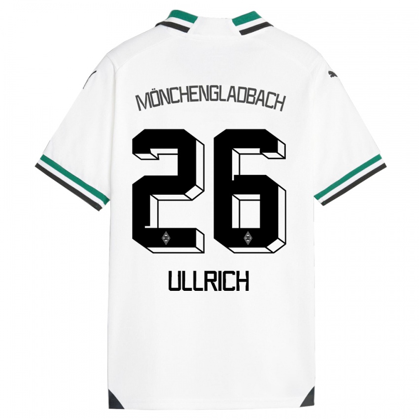 Kinder Lukas Ullrich #26 Weiß Grün Heimtrikot Trikot 2023/24 T-Shirt Österreich