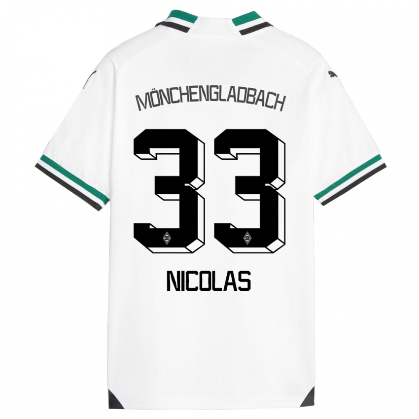 Kinder Moritz Nicolas #33 Weiß Grün Heimtrikot Trikot 2023/24 T-Shirt Österreich