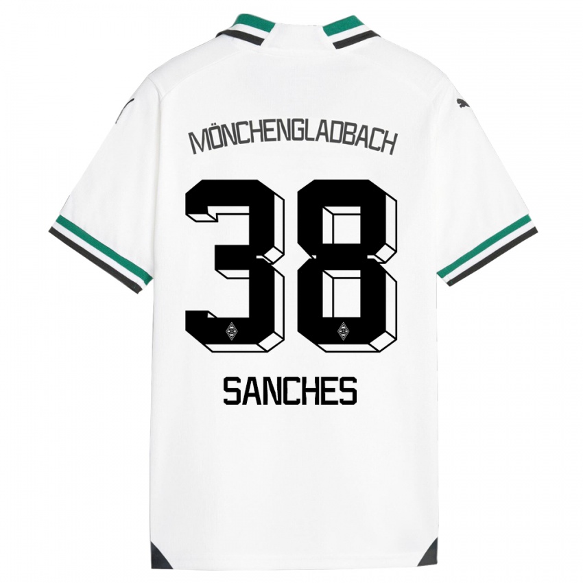 Kinder Yvandro Borges Sanches #38 Weiß Grün Heimtrikot Trikot 2023/24 T-Shirt Österreich