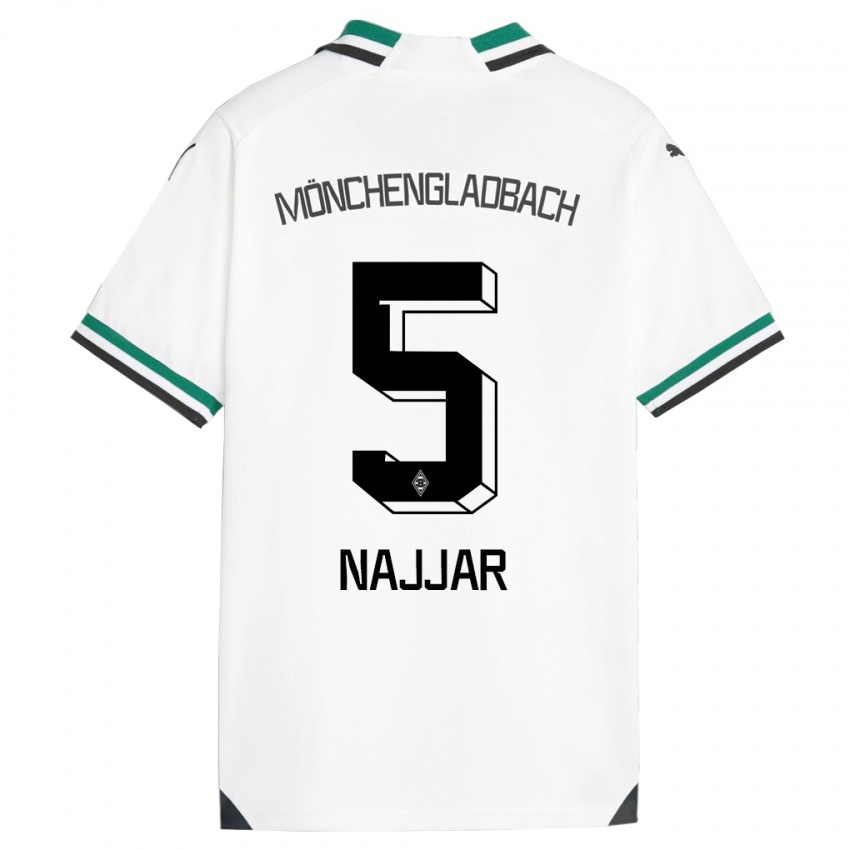 Kinder Jamil Najjar #5 Weiß Grün Heimtrikot Trikot 2023/24 T-Shirt Österreich