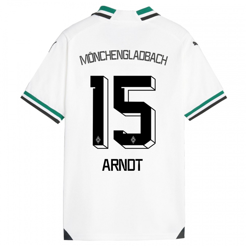 Kinder Leo Arndt #15 Weiß Grün Heimtrikot Trikot 2023/24 T-Shirt Österreich