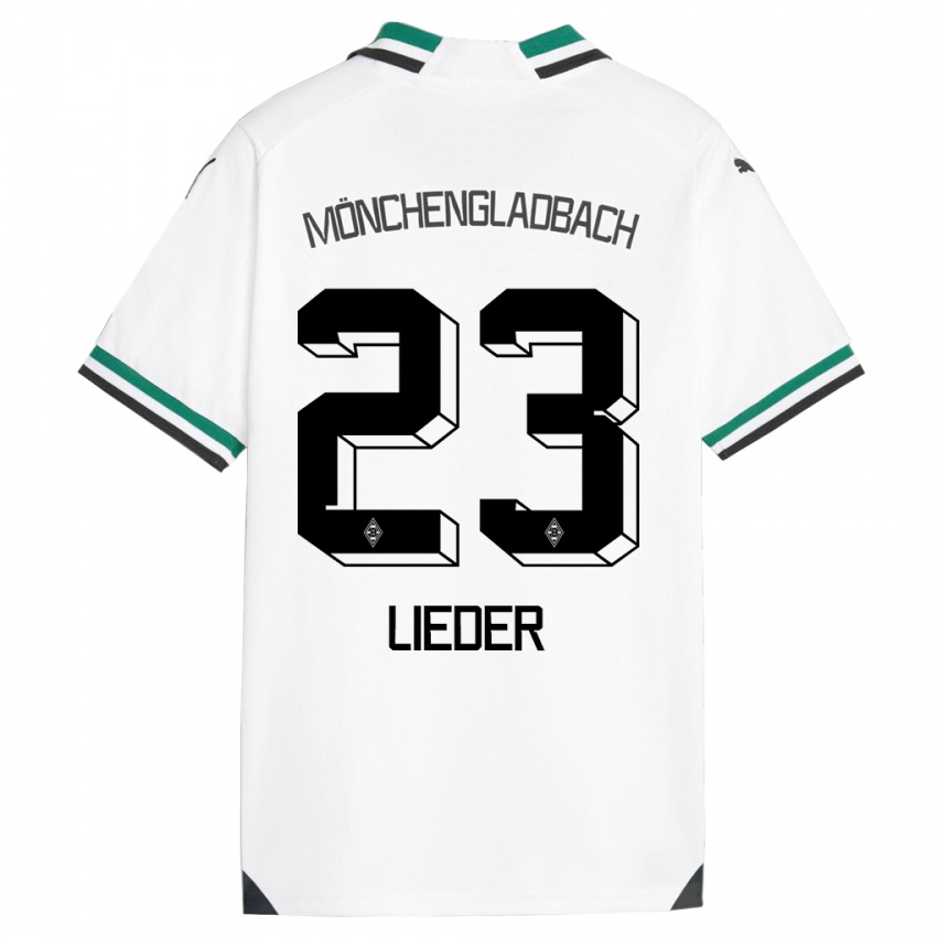 Kinder Michel Lieder #23 Weiß Grün Heimtrikot Trikot 2023/24 T-Shirt Österreich