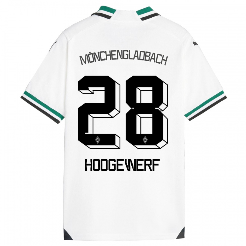 Kinder Dillon Hoogewerf #28 Weiß Grün Heimtrikot Trikot 2023/24 T-Shirt Österreich