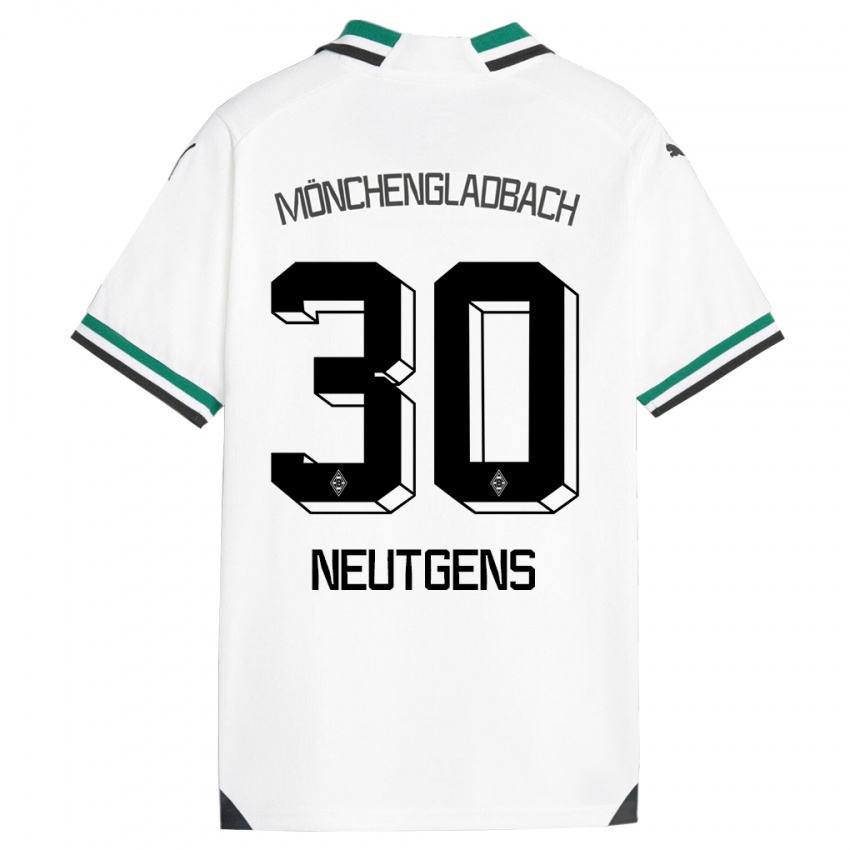 Kinder Maximilian Neutgens #30 Weiß Grün Heimtrikot Trikot 2023/24 T-Shirt Österreich