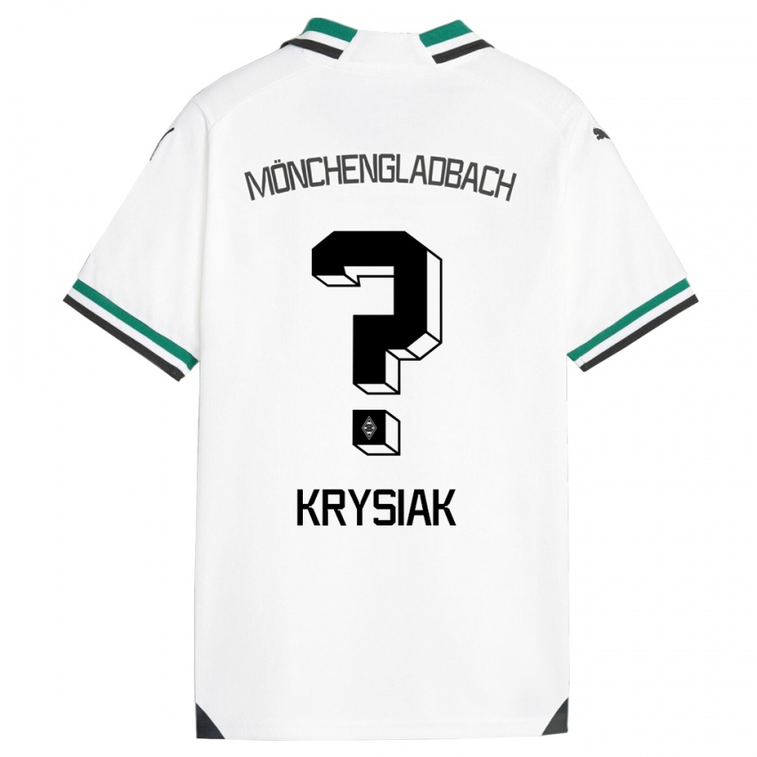 Kinder Bartlomiej Krysiak #0 Weiß Grün Heimtrikot Trikot 2023/24 T-Shirt Österreich