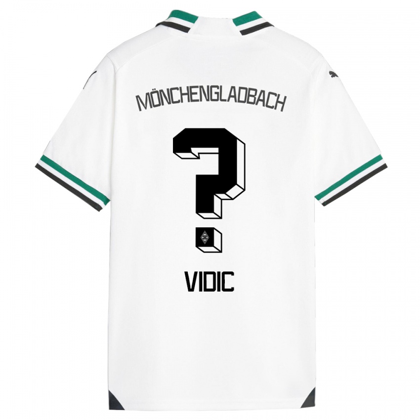 Kinder Nico Vidic #0 Weiß Grün Heimtrikot Trikot 2023/24 T-Shirt Österreich