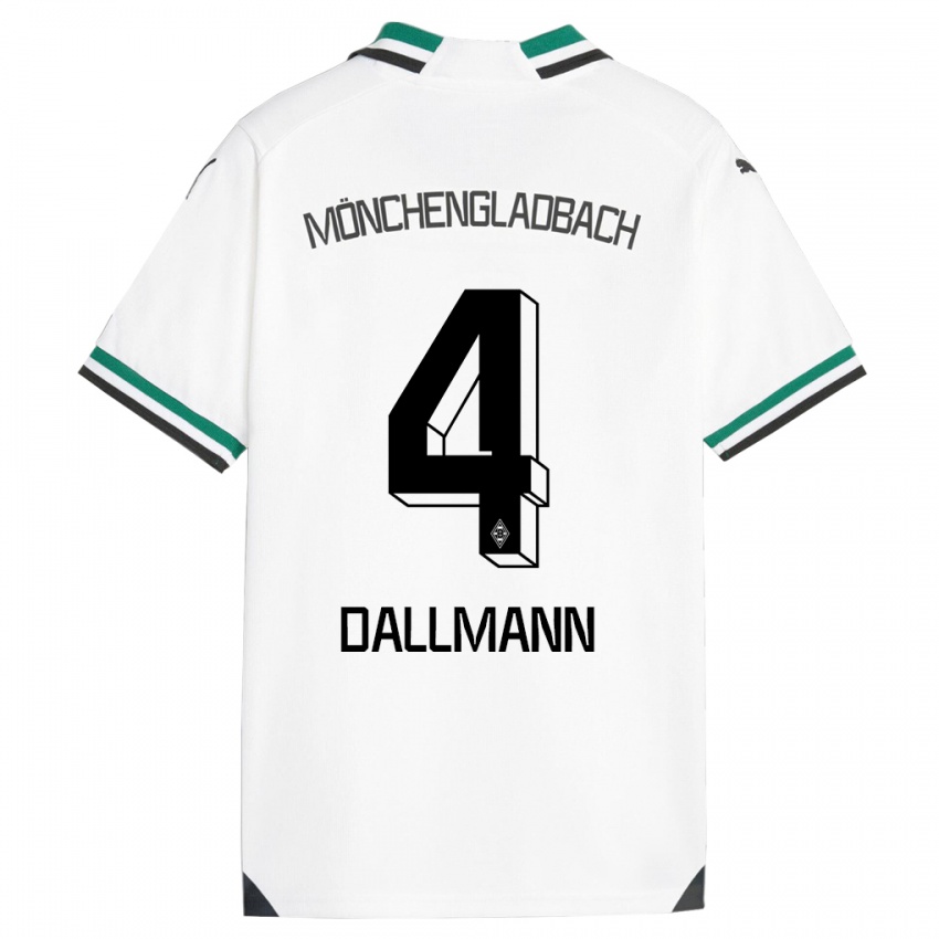 Kinder Pauline Dallmann #4 Weiß Grün Heimtrikot Trikot 2023/24 T-Shirt Österreich