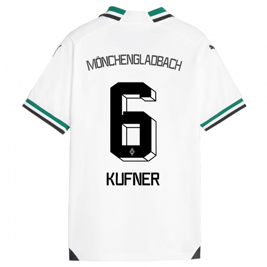 Kinder Anne-Catherine Kufner #6 Weiß Grün Heimtrikot Trikot 2023/24 T-Shirt Österreich