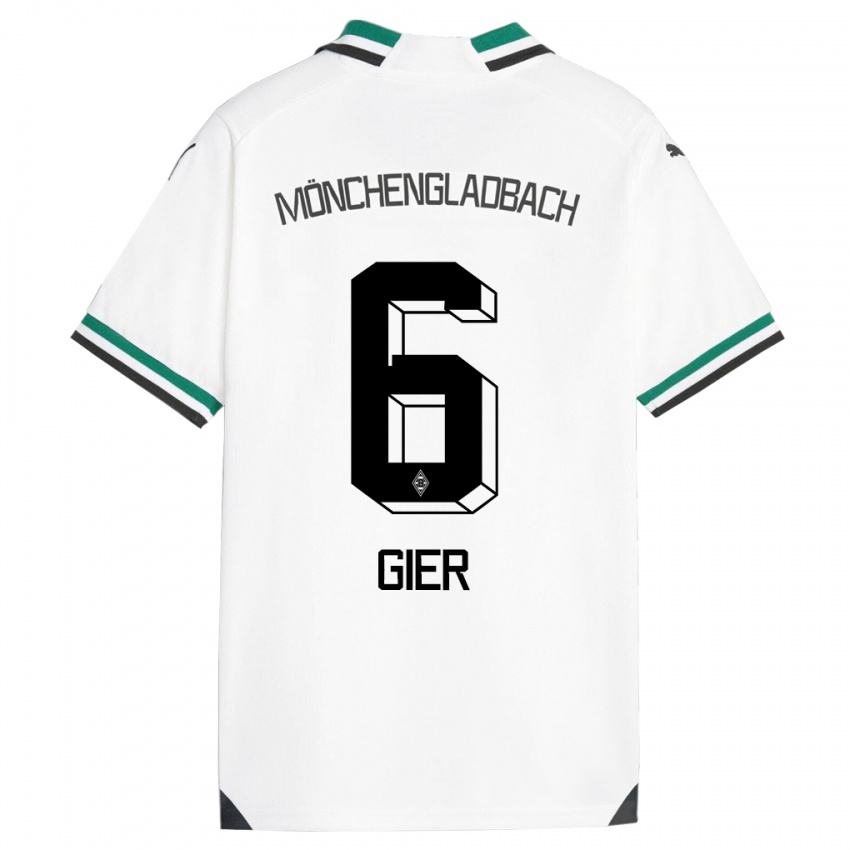 Kinder Madeline Gier #6 Weiß Grün Heimtrikot Trikot 2023/24 T-Shirt Österreich