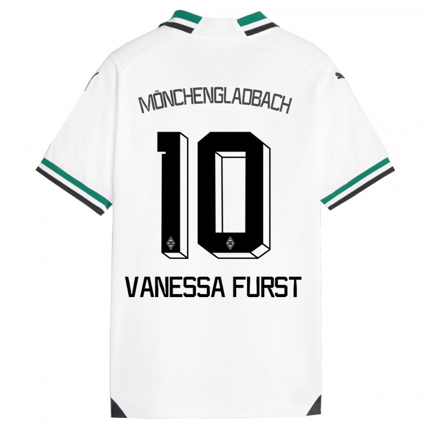 Kinder Vanessa Fürst #10 Weiß Grün Heimtrikot Trikot 2023/24 T-Shirt Österreich