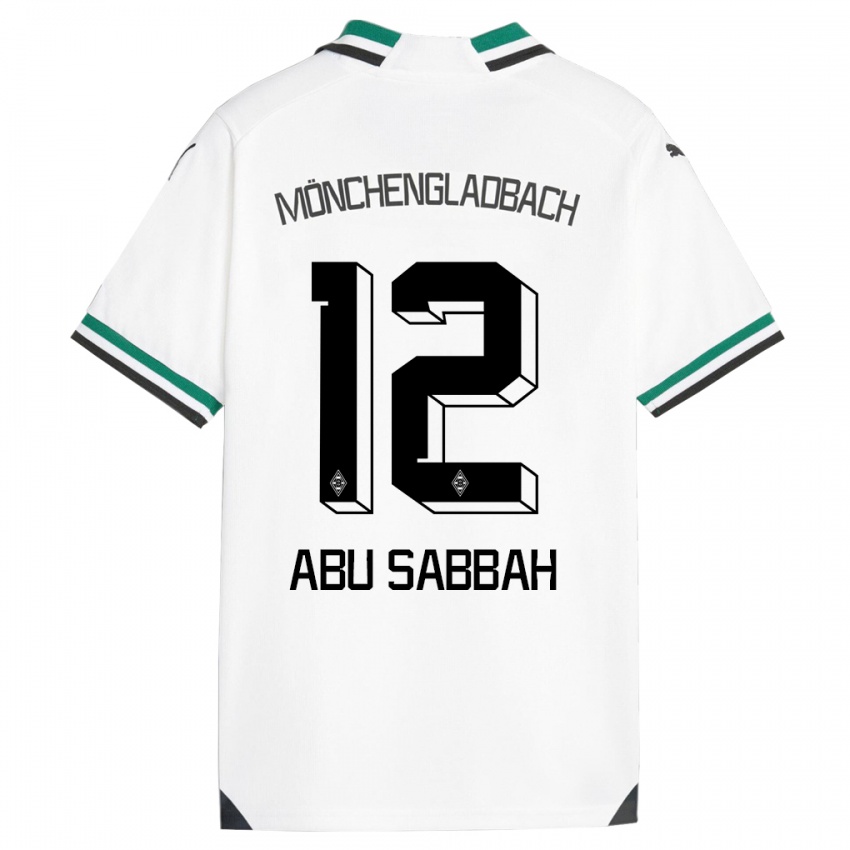 Kinder Sarah Abu Sabbah #12 Weiß Grün Heimtrikot Trikot 2023/24 T-Shirt Österreich