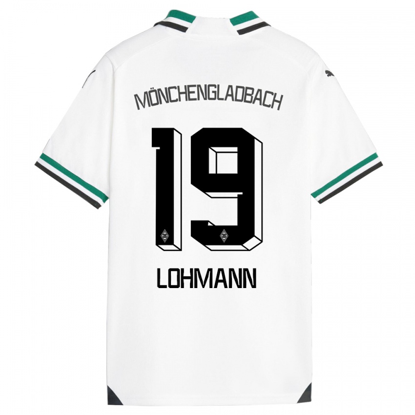 Kinder Mona Lohmann #19 Weiß Grün Heimtrikot Trikot 2023/24 T-Shirt Österreich