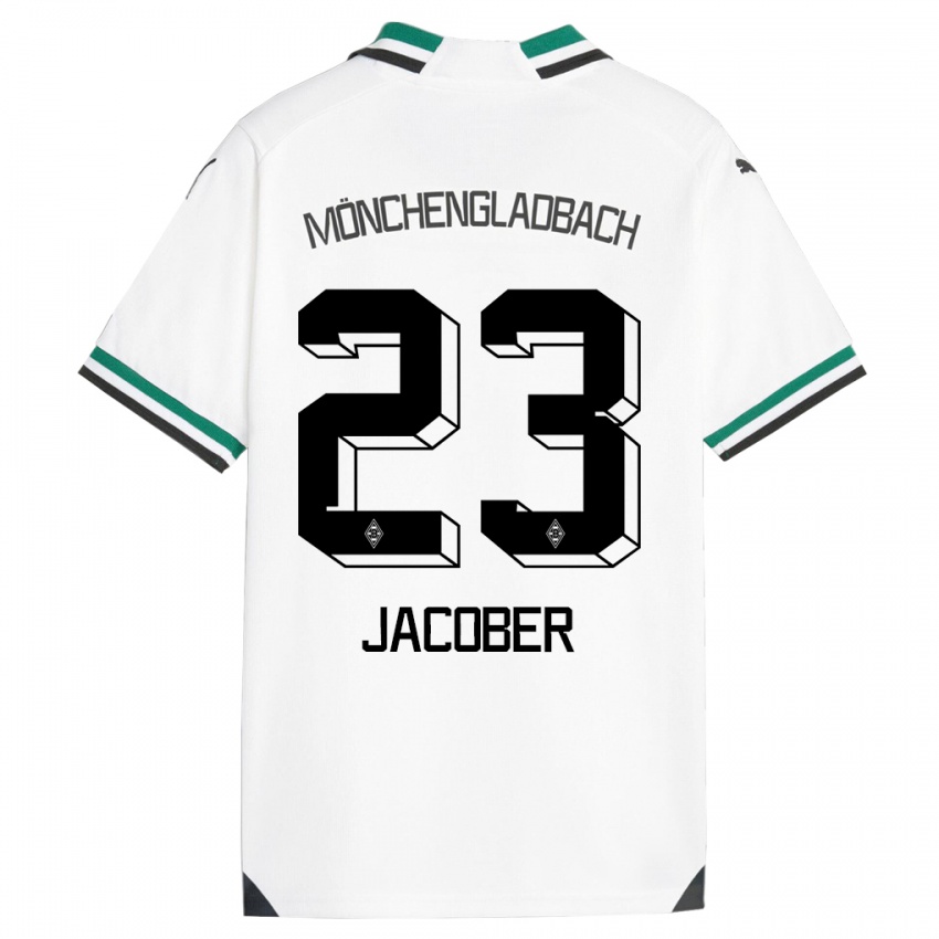 Kinder Magdalena Jacober #23 Weiß Grün Heimtrikot Trikot 2023/24 T-Shirt Österreich