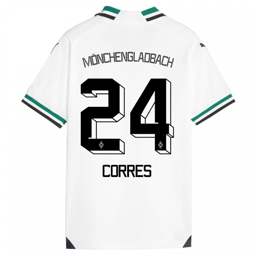 Kinder Carolin Corres #24 Weiß Grün Heimtrikot Trikot 2023/24 T-Shirt Österreich