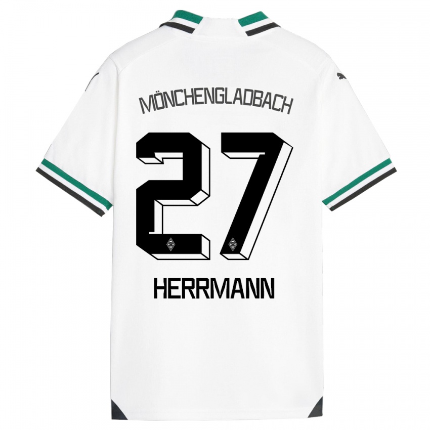 Kinder Michelle Herrmann #27 Weiß Grün Heimtrikot Trikot 2023/24 T-Shirt Österreich