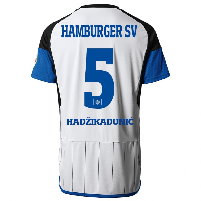 Kinder Dennis Hadzikadunic #5 Weiß Heimtrikot Trikot 2023/24 T-Shirt Österreich