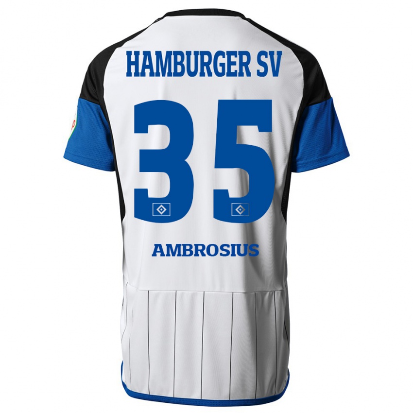 Kinder Stephan Ambrosius #35 Weiß Heimtrikot Trikot 2023/24 T-Shirt Österreich