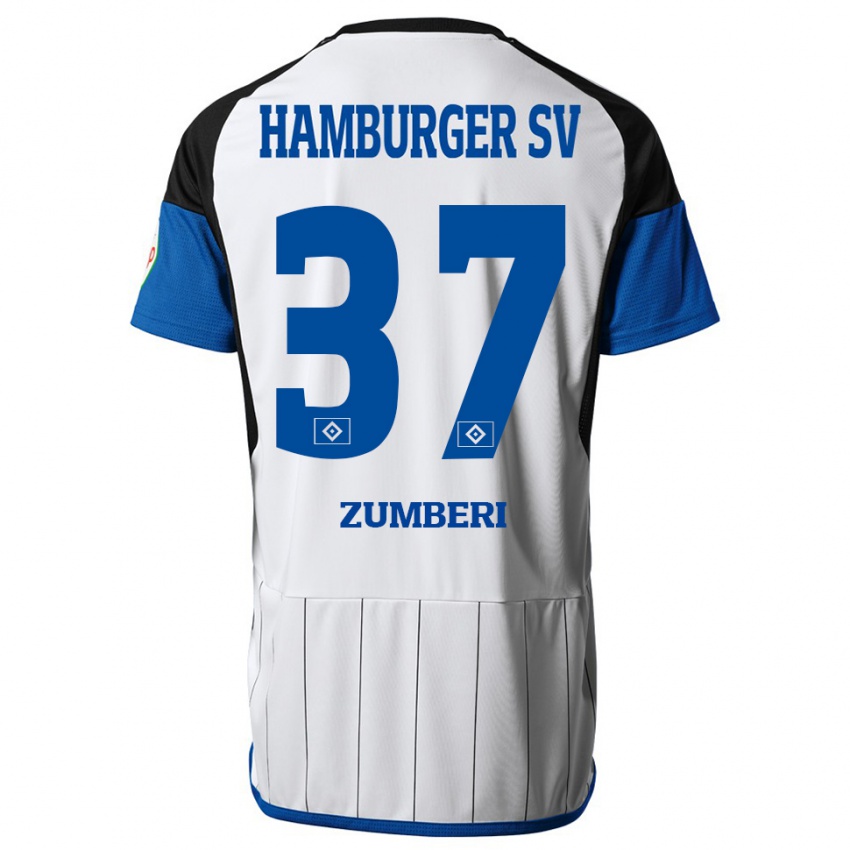 Kinder Valon Zumberi #37 Weiß Heimtrikot Trikot 2023/24 T-Shirt Österreich