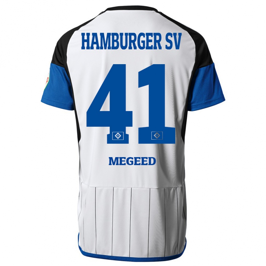 Kinder Omar Megeed #41 Weiß Heimtrikot Trikot 2023/24 T-Shirt Österreich