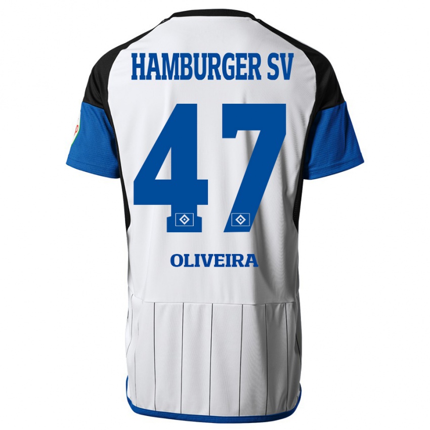 Kinder Nicolas Oliveira #47 Weiß Heimtrikot Trikot 2023/24 T-Shirt Österreich