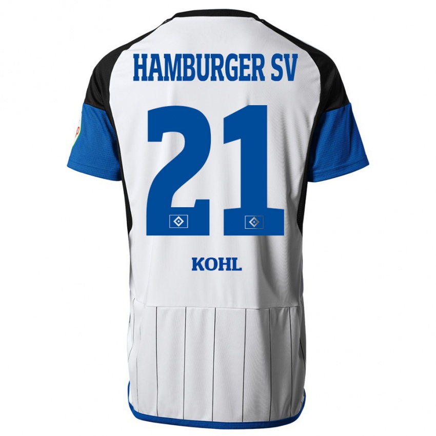 Kinder Ohene Köhl #21 Weiß Heimtrikot Trikot 2023/24 T-Shirt Österreich