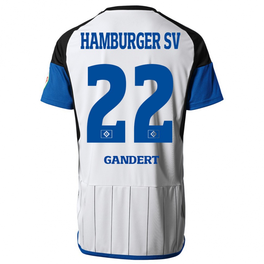 Kinder Jeremy Gandert #22 Weiß Heimtrikot Trikot 2023/24 T-Shirt Österreich