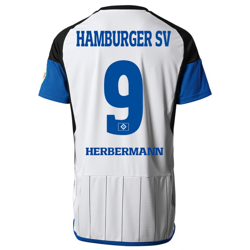 Kinder Kevin Herbermann #9 Weiß Heimtrikot Trikot 2023/24 T-Shirt Österreich