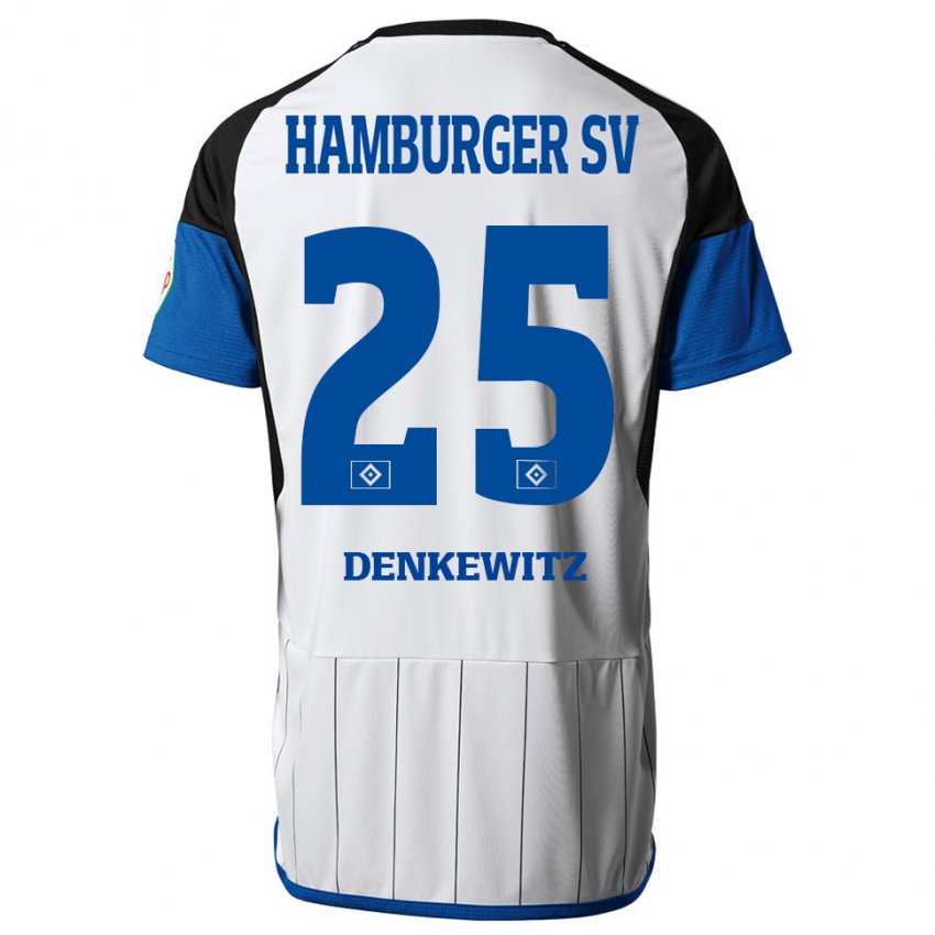 Kinder Nick Denkewitz #25 Weiß Heimtrikot Trikot 2023/24 T-Shirt Österreich