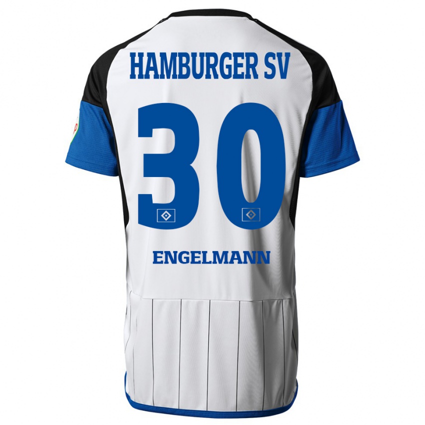 Kinder Timon Engelmann #30 Weiß Heimtrikot Trikot 2023/24 T-Shirt Österreich
