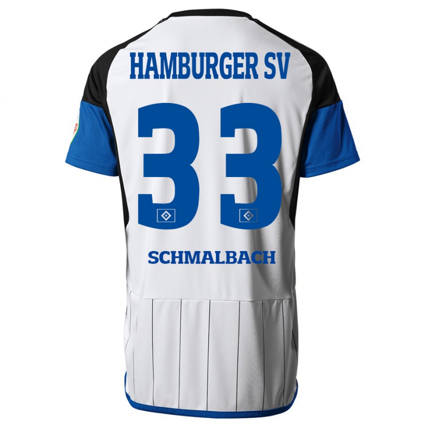 Kinder Sebastian Schmalbach #33 Weiß Heimtrikot Trikot 2023/24 T-Shirt Österreich